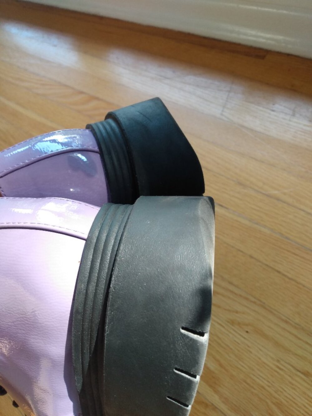 Lavender Patent Vegan Leather Platform Creepers Size 10 - Picture 7 of 16